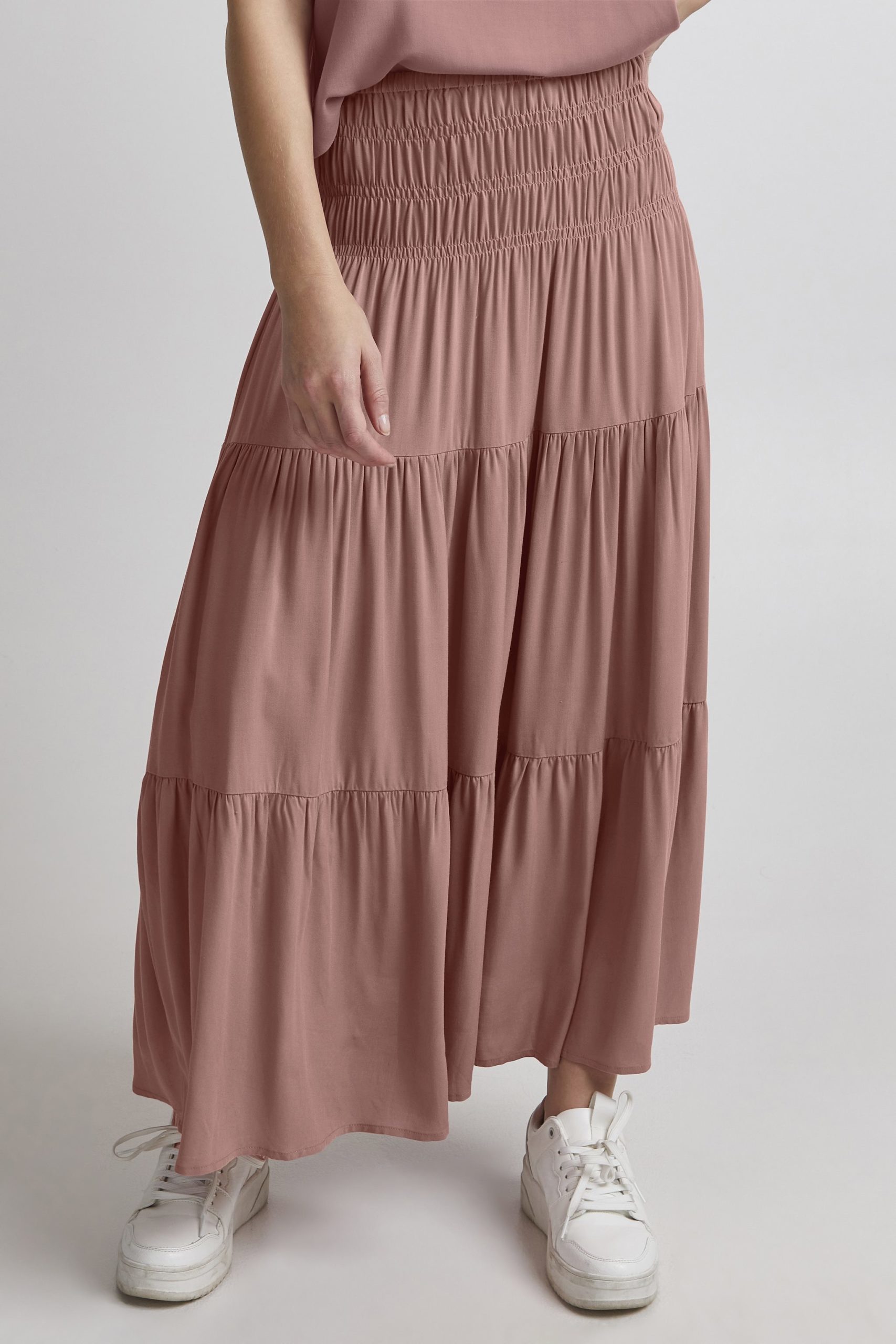 Jupe longue rose