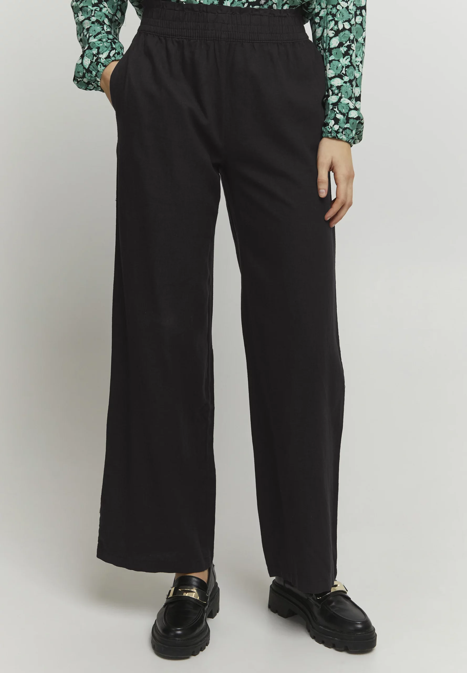 Pantalon en lin noir – Image 2