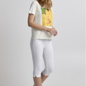 Tee-shirt fleur jaune